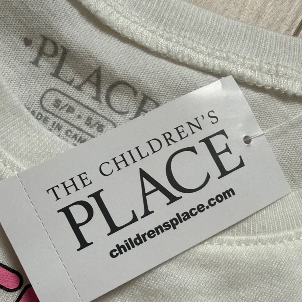 The Children's Place White Avocado Best Friends Long Sleeve Tee